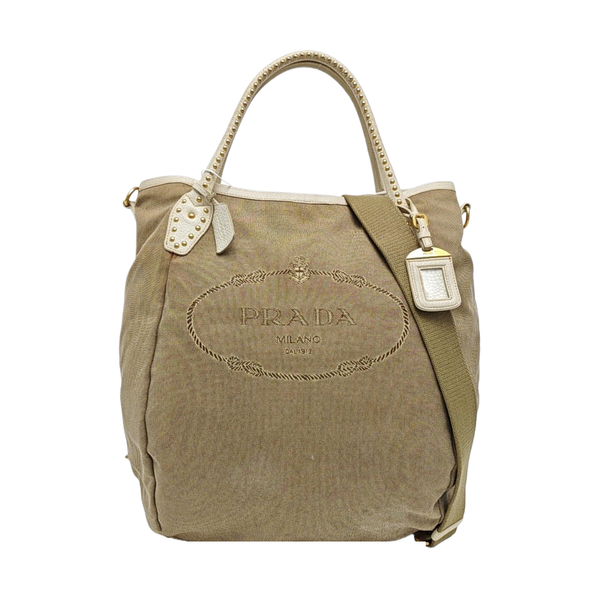 Canvas Shoulder Bag Brown
