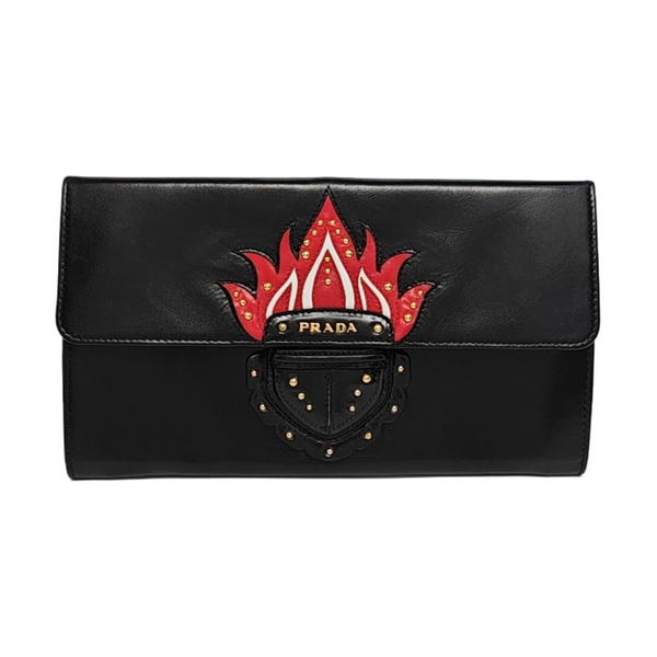 Leather Clutch Black