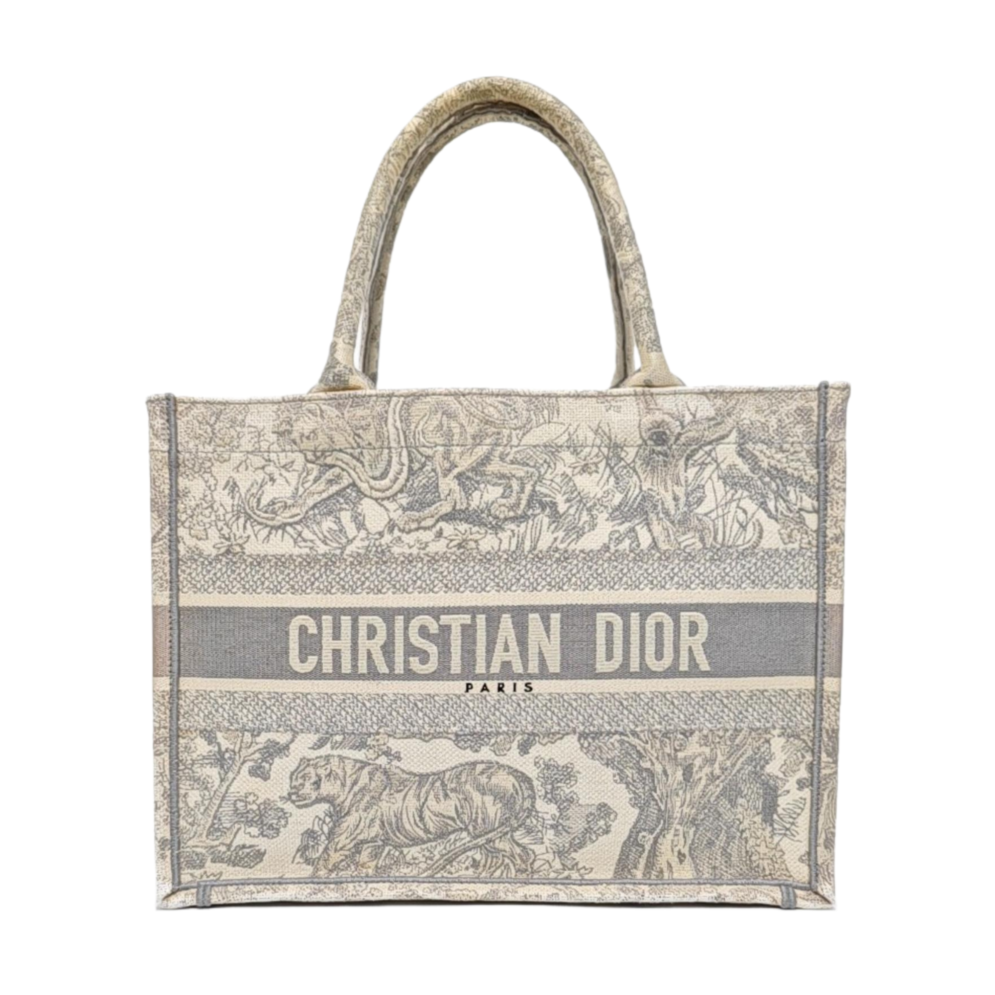 Book Tote Medium Canvas Gray