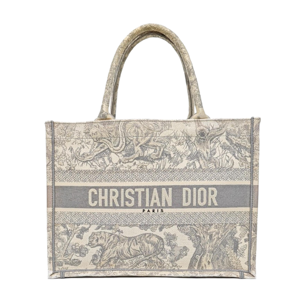 Book Tote Medium Canvas Gray
