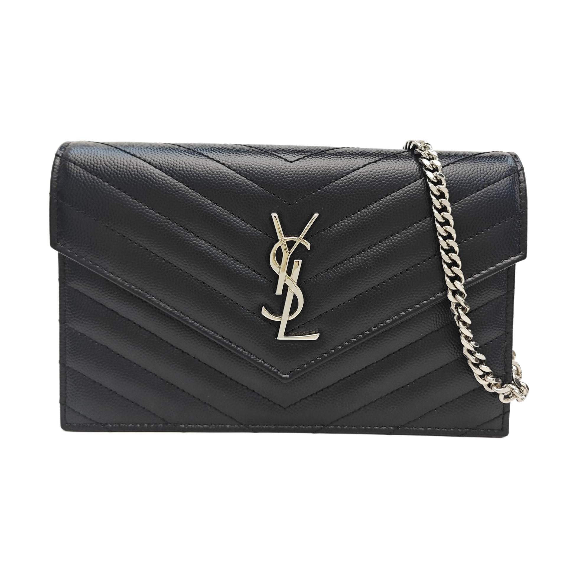 MONOGRAM WOC Chevron Calfskin Black