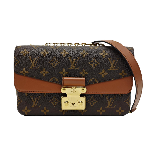 MARCEAU Monogram Coated Canvas Brown