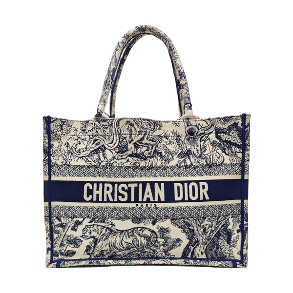 Book Tote Medium Canvas Blue