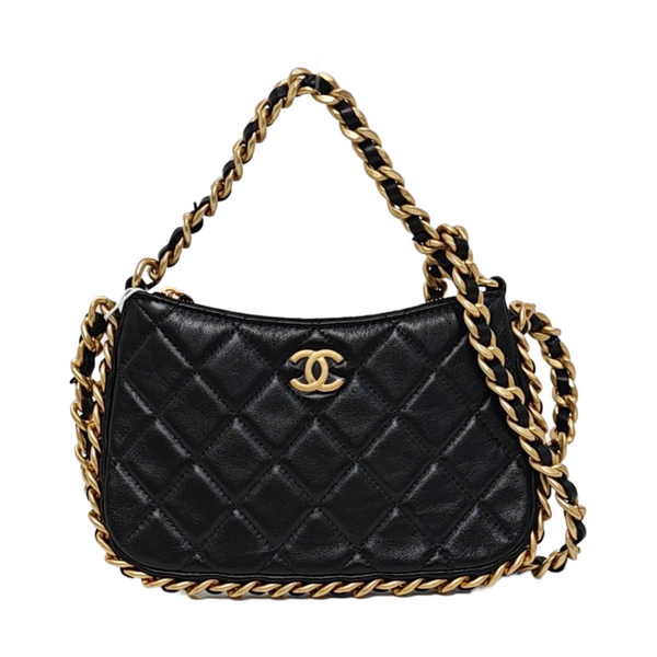 HOBO Small Quilted Lambskin Black