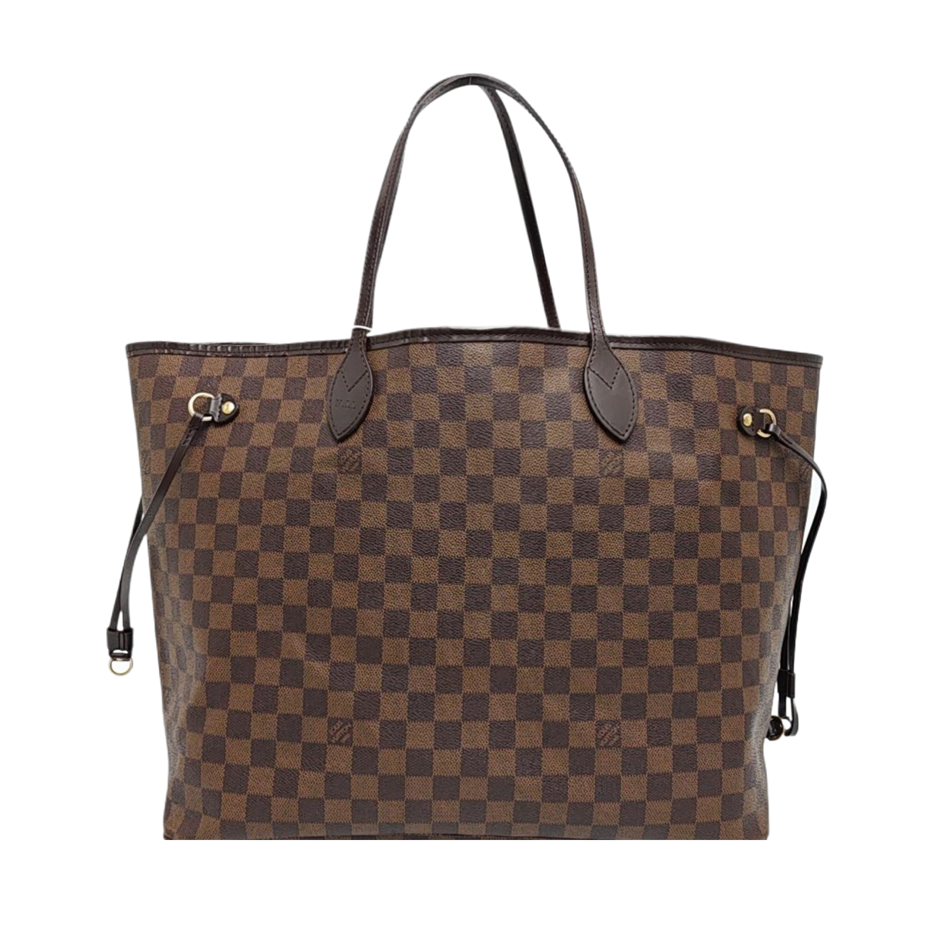 NEVERFULL GM Damier Ebene Coated Canvas Brown