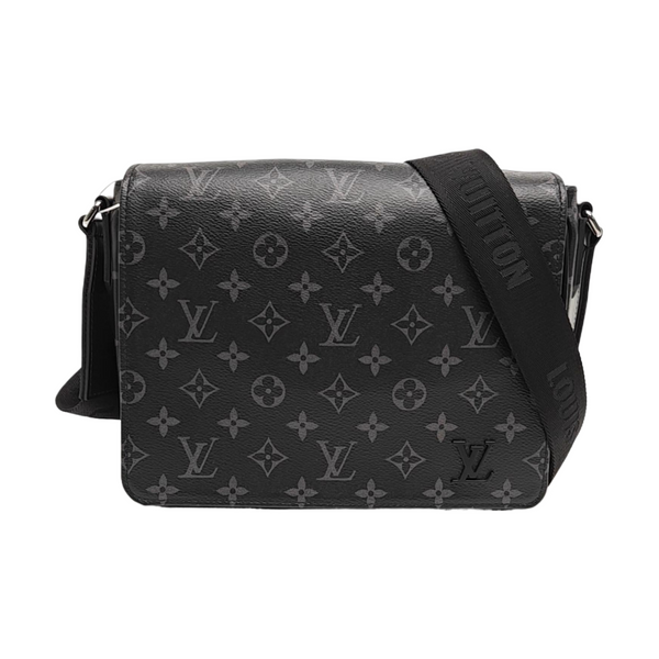 DISTRICT PM Monogram Coated Canvas Black