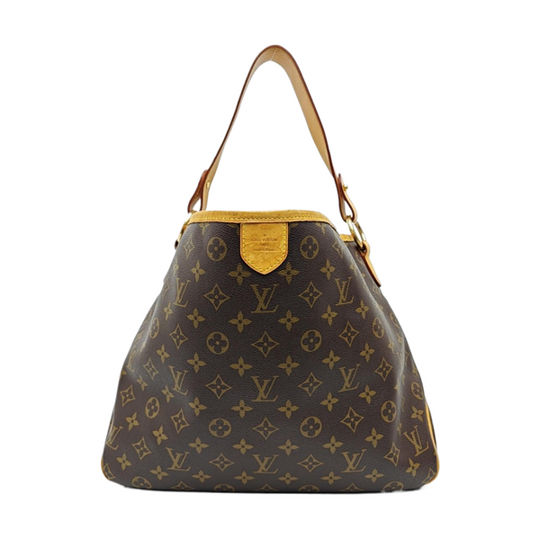 Monogram Coated Canvas Top Handle Bag Brown