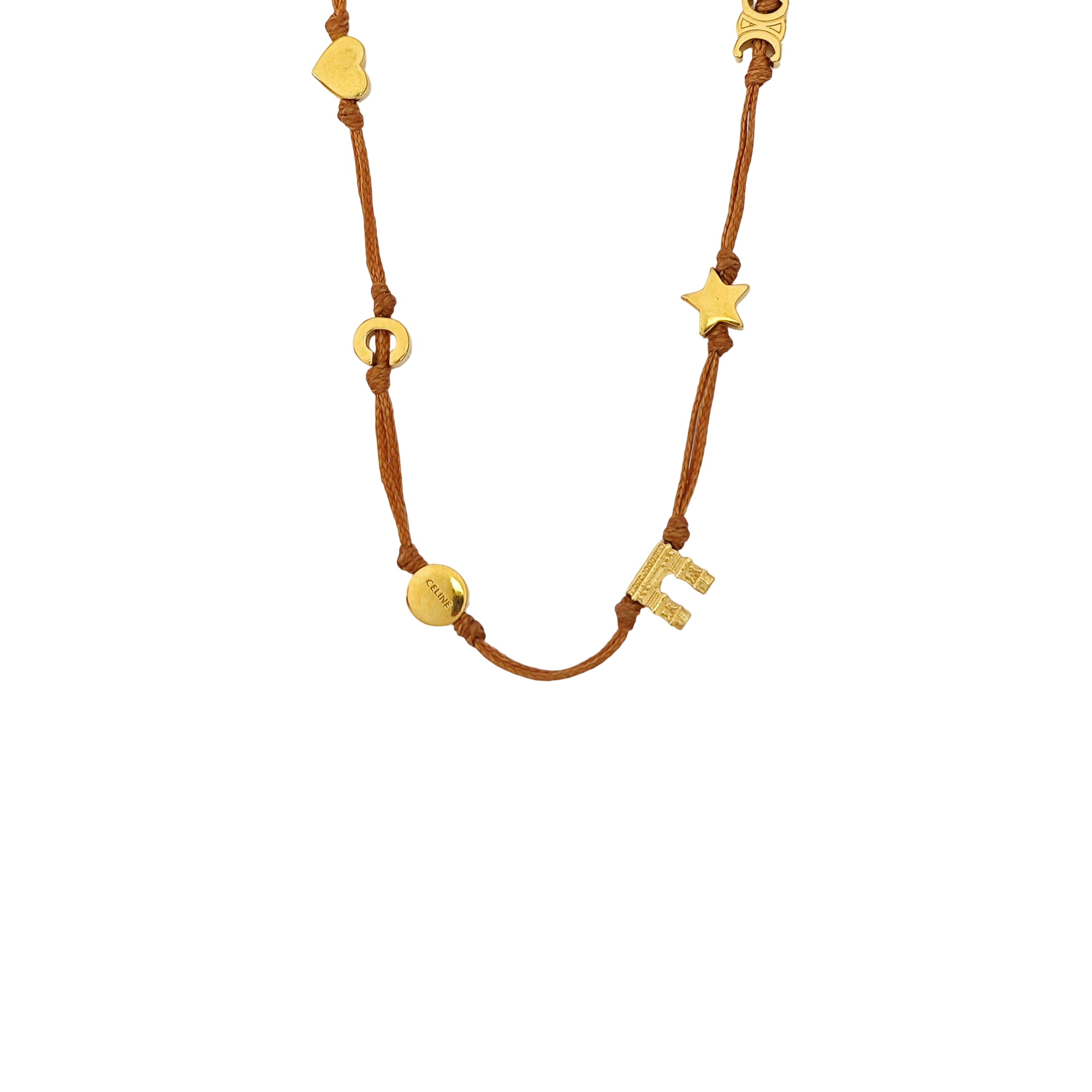 Fabric Beige Necklace