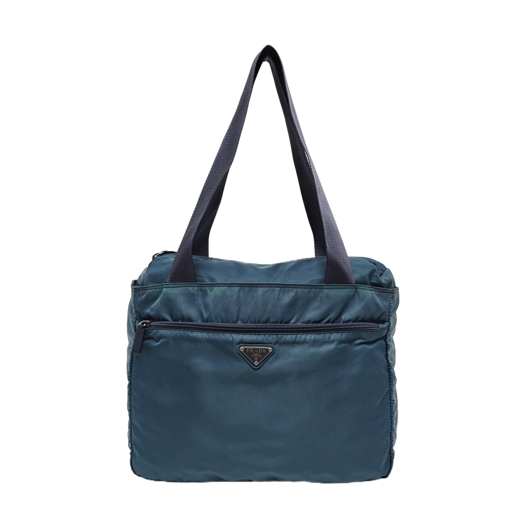 Nylon Shoulder Bag Blue