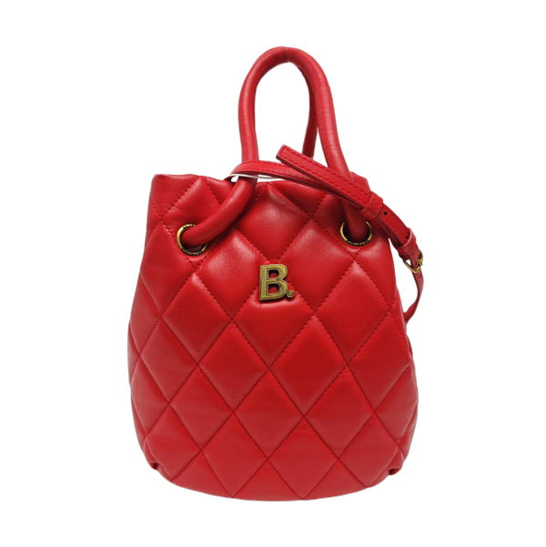 B. Quilted Calfskin Red
