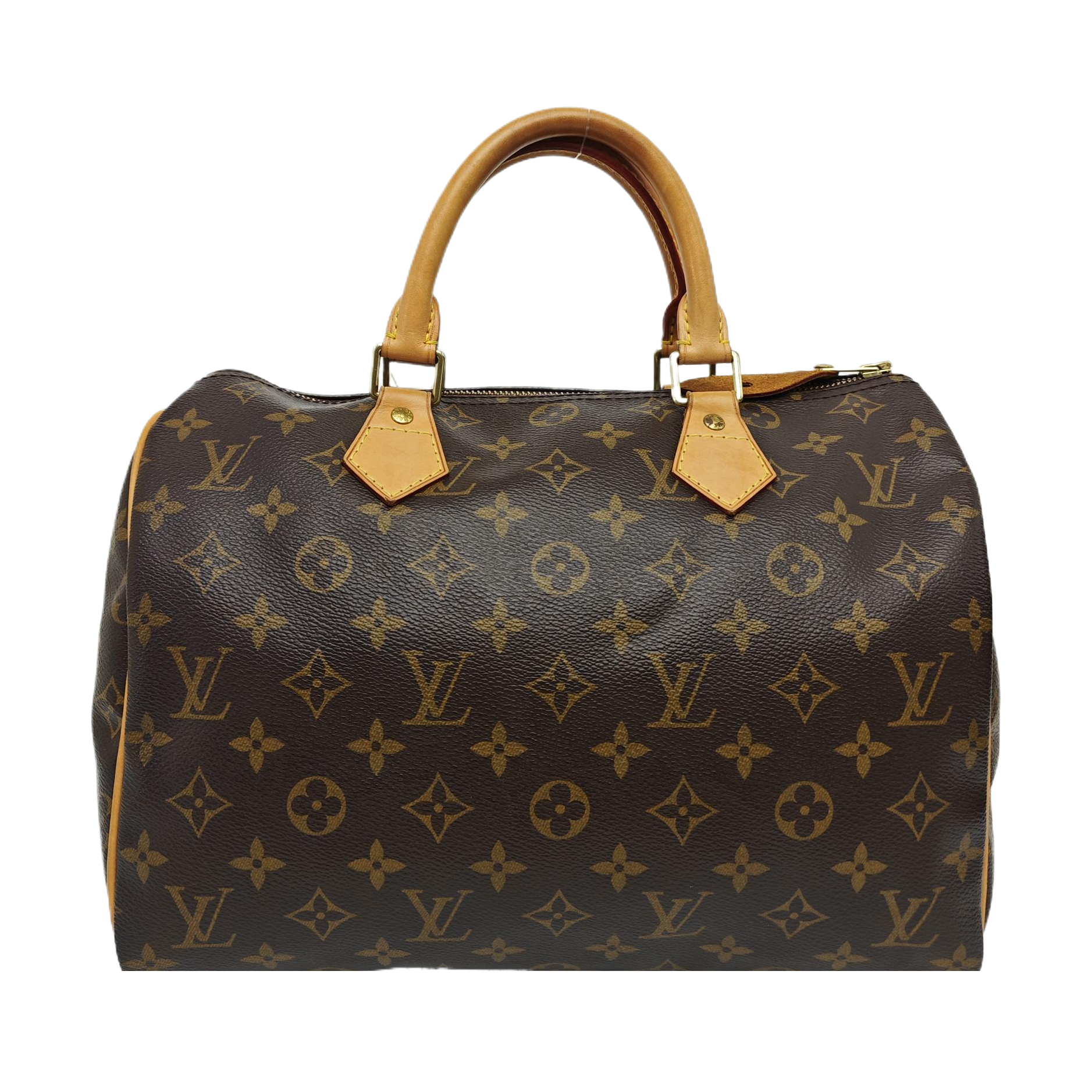 SPEEDY 30 Monogram Coated Canvas Brown