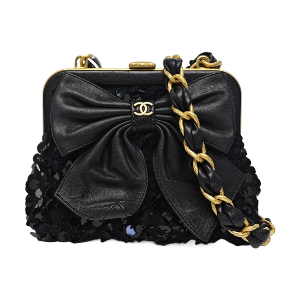 Wool Shoulder Bag Black