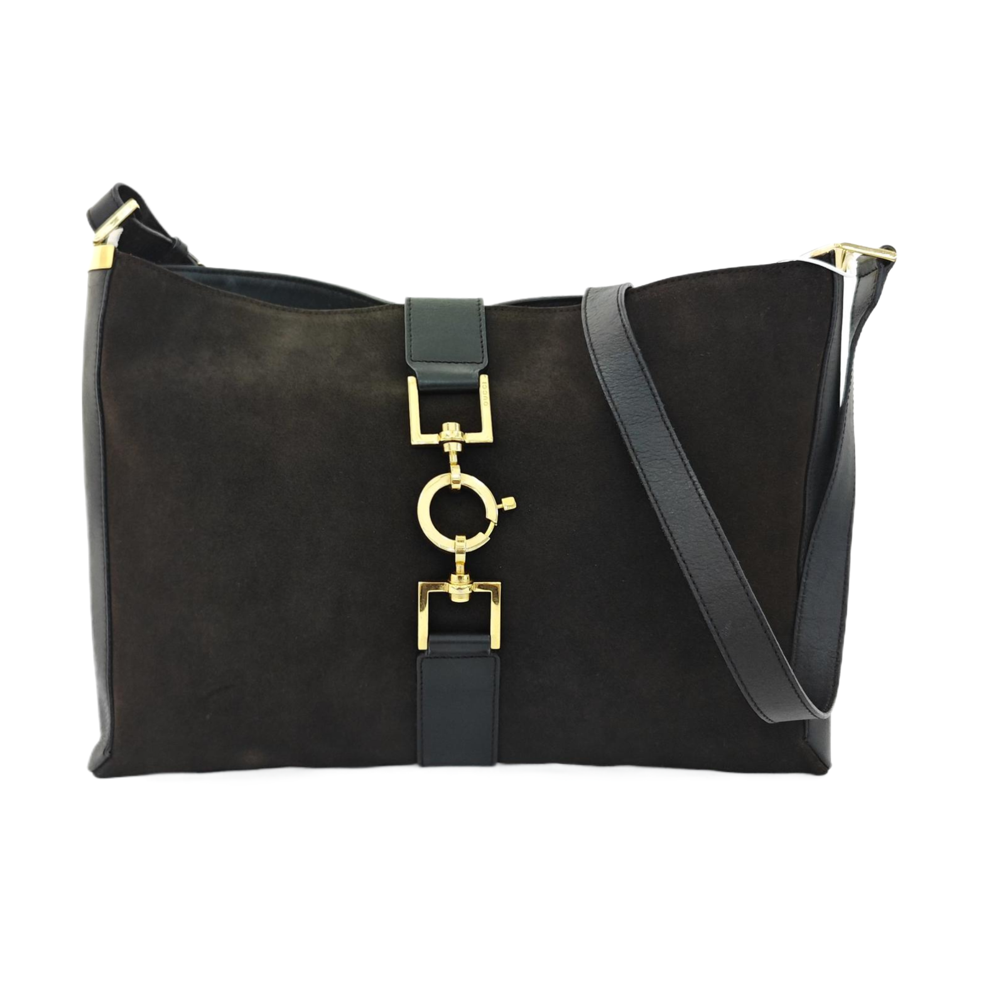 Suede Shoulder Bag Brown