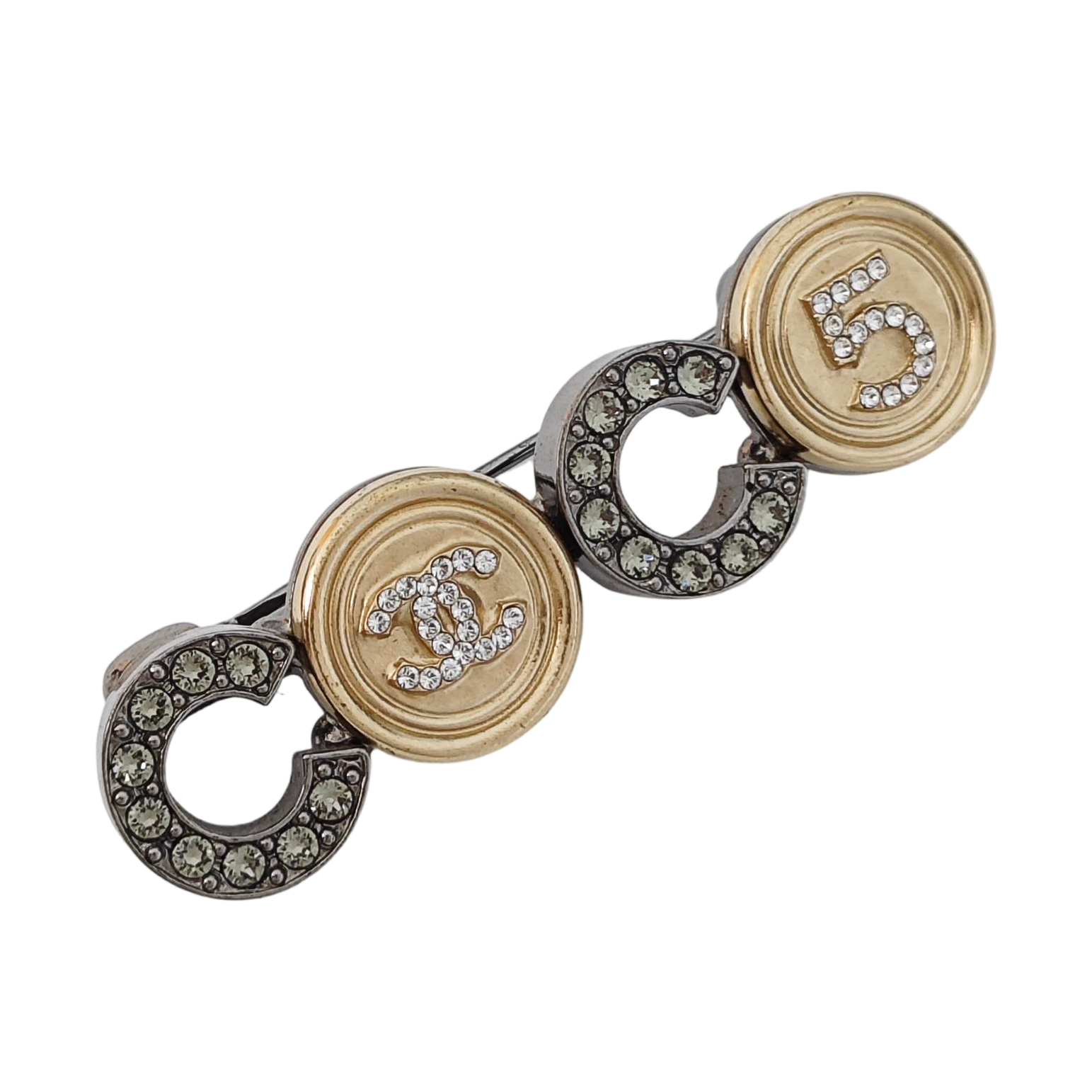 Metal Gray Brooch
