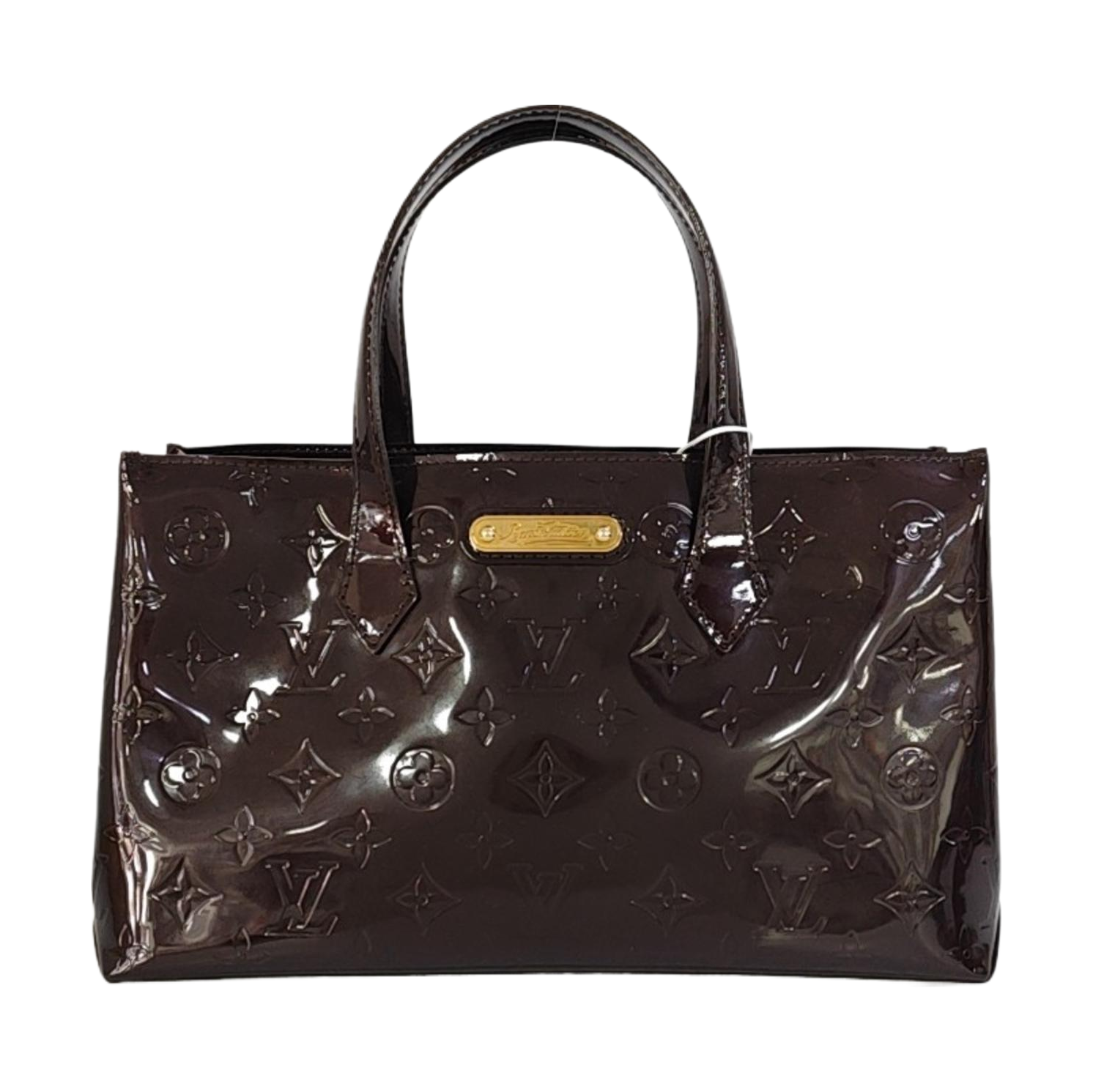 WILSHIRE MM Monogram Patent Leather Red