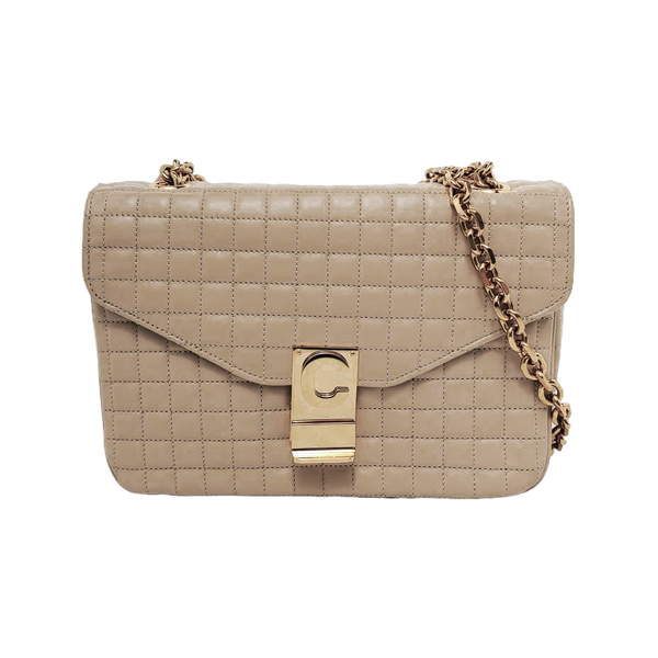 Quilted Calfskin Beige