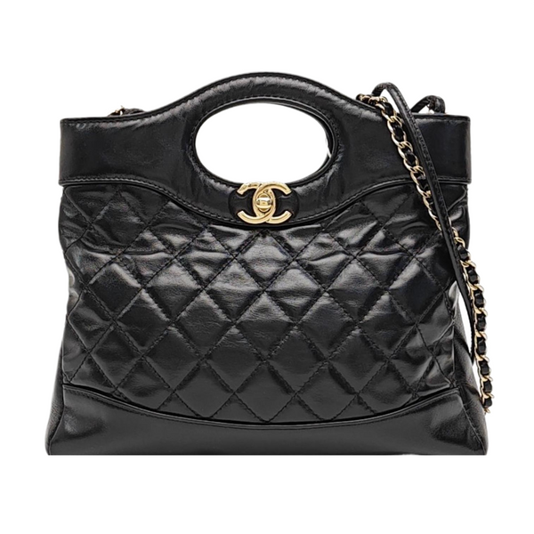 CHANEL 31 Mini Quilted Calfskin Black