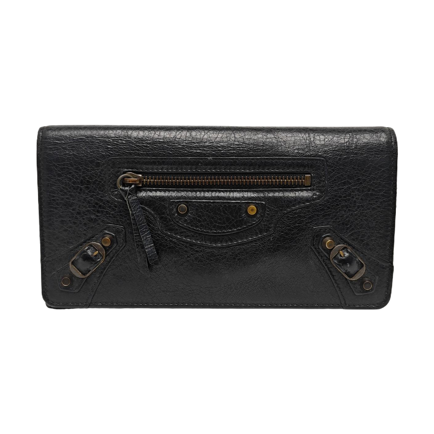 Classic City Lambskin Black Wallet