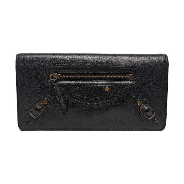 Classic City Lambskin Black Wallet