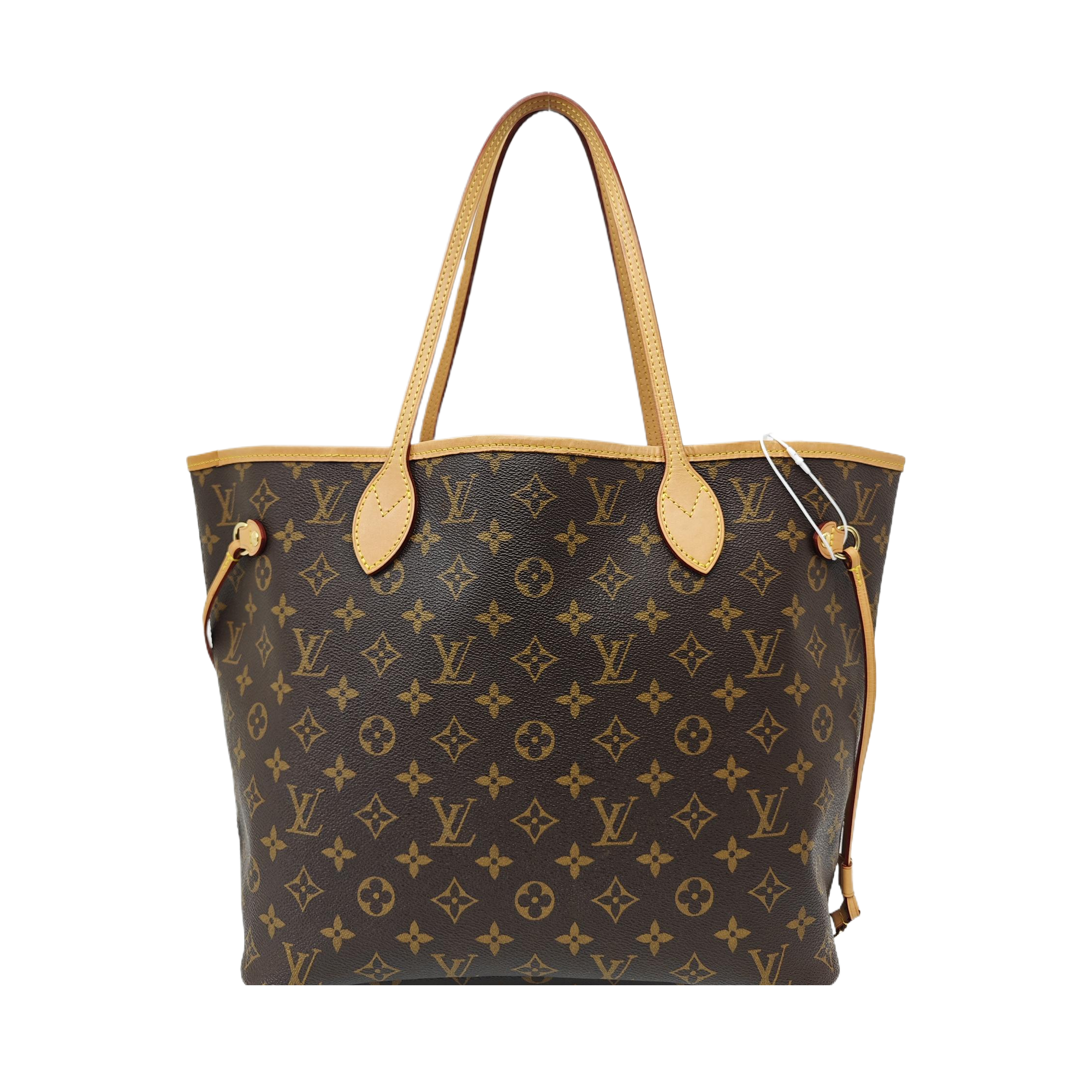 NEVERFULL MM Monogram Coated Canvas Brown