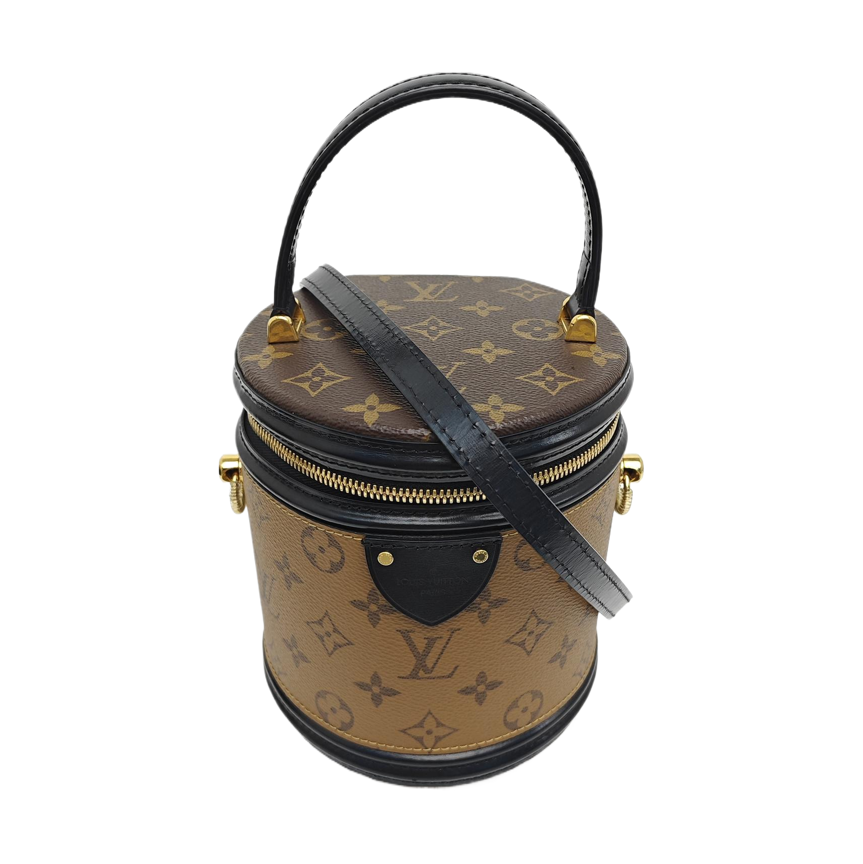 CANNES PM Monogram Coated Canvas Brown