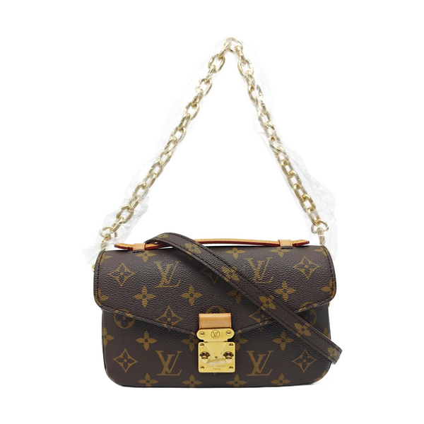 MÉTIS EAST WEST Monogram Coated Canvas Brown