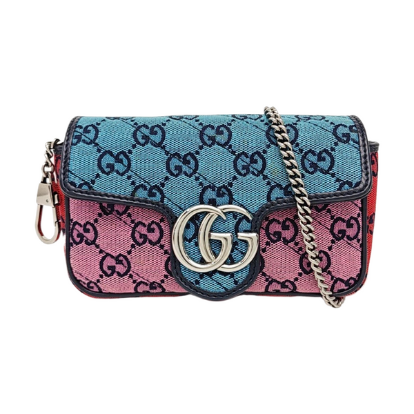 GG Marmont Mini Quilted Canvas Multicolor