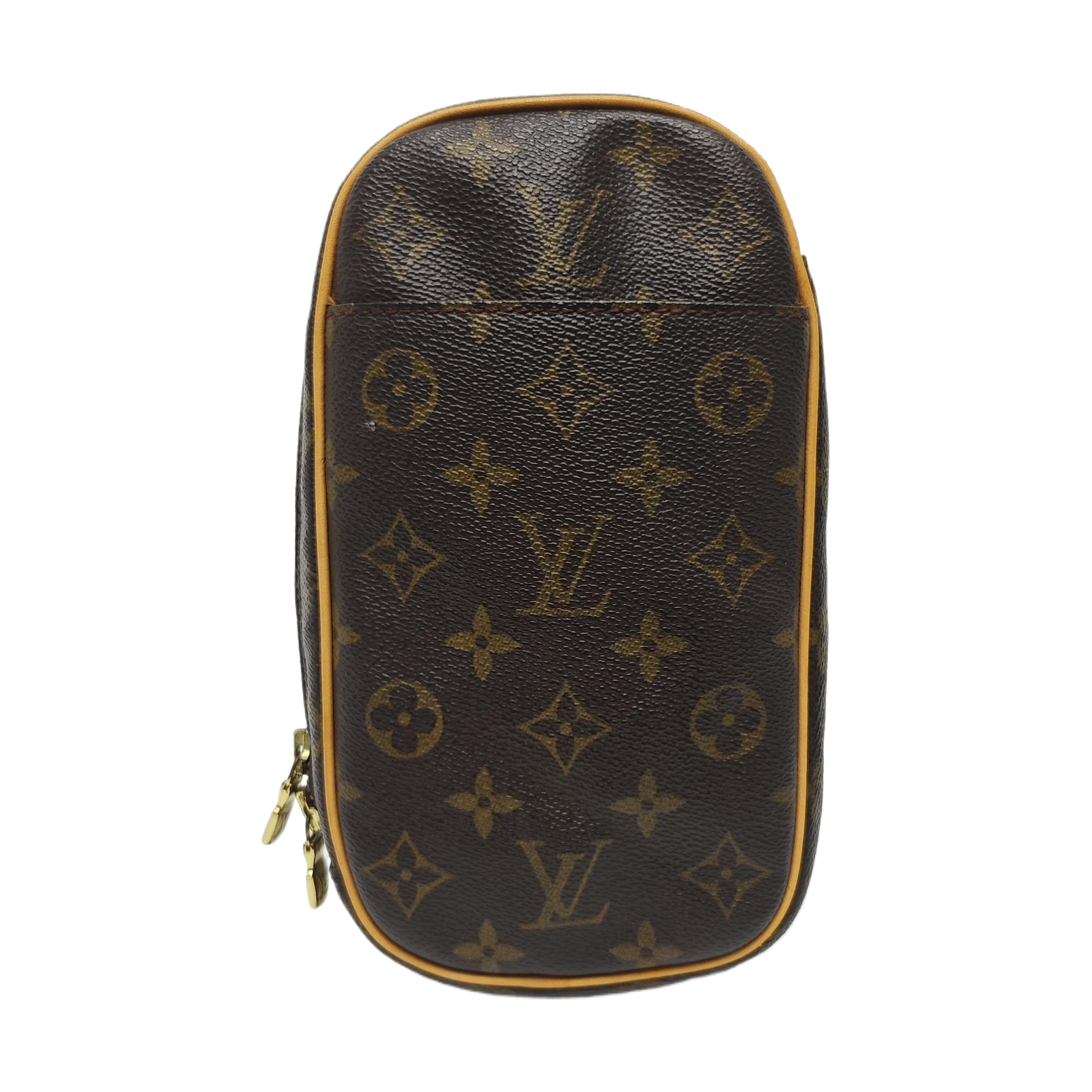 GANGE Monogram Coated Canvas Brown