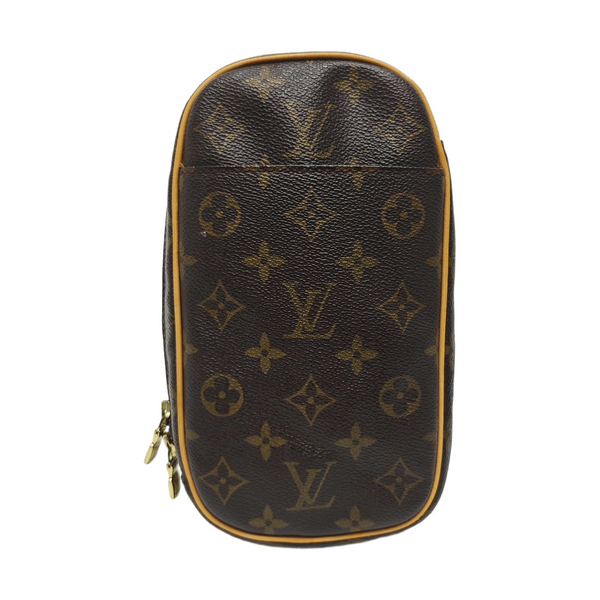 GANGE Monogram Coated Canvas Brown