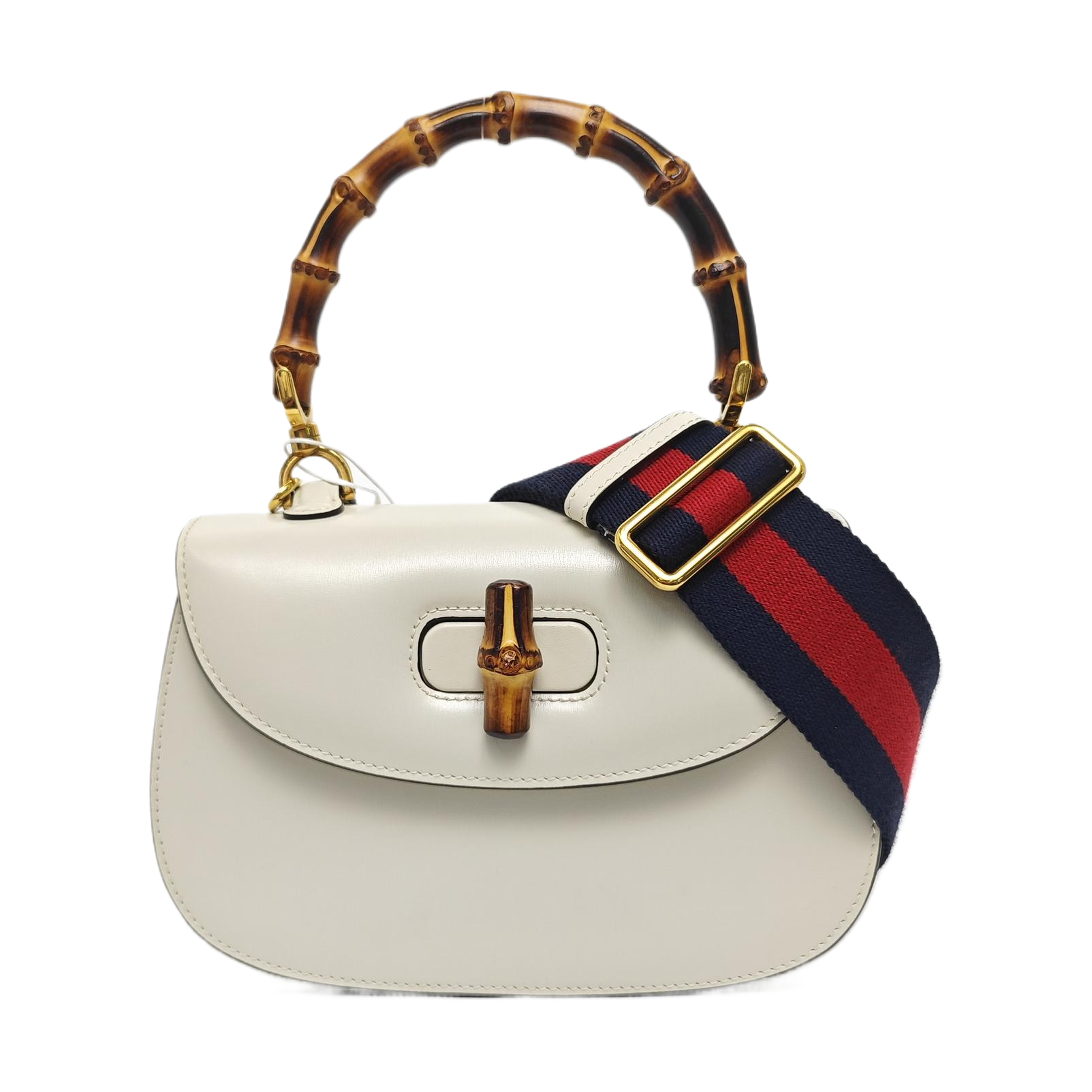 Bamboo 1947 Small Calfskin White