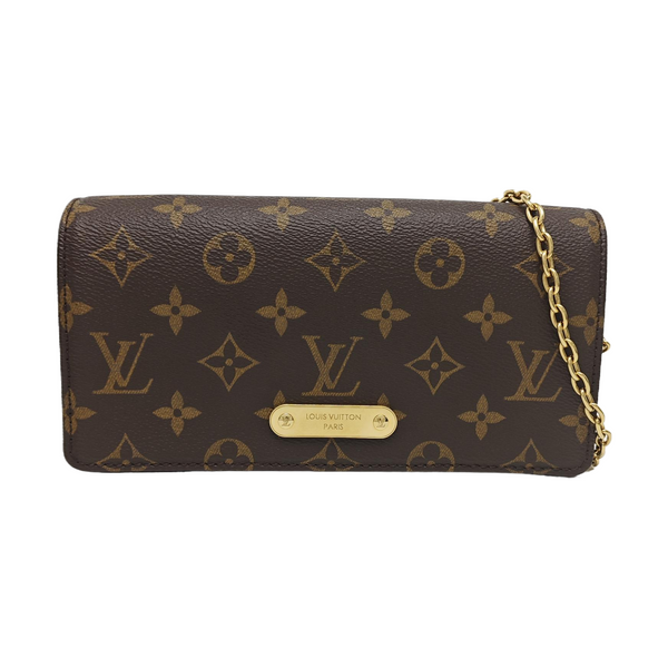 Lily Monogram Coated Canvas Brown