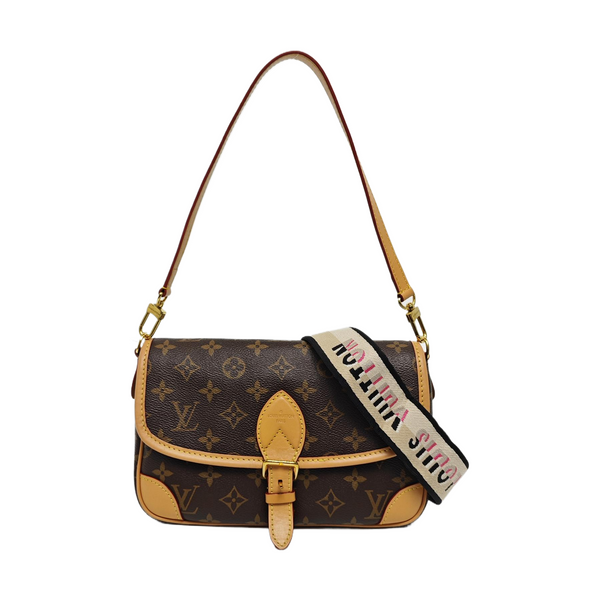 DIANE Monogram Coated Canvas Brown