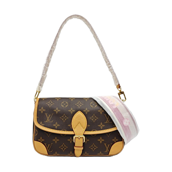 DIANE Monogram Coated Canvas Brown