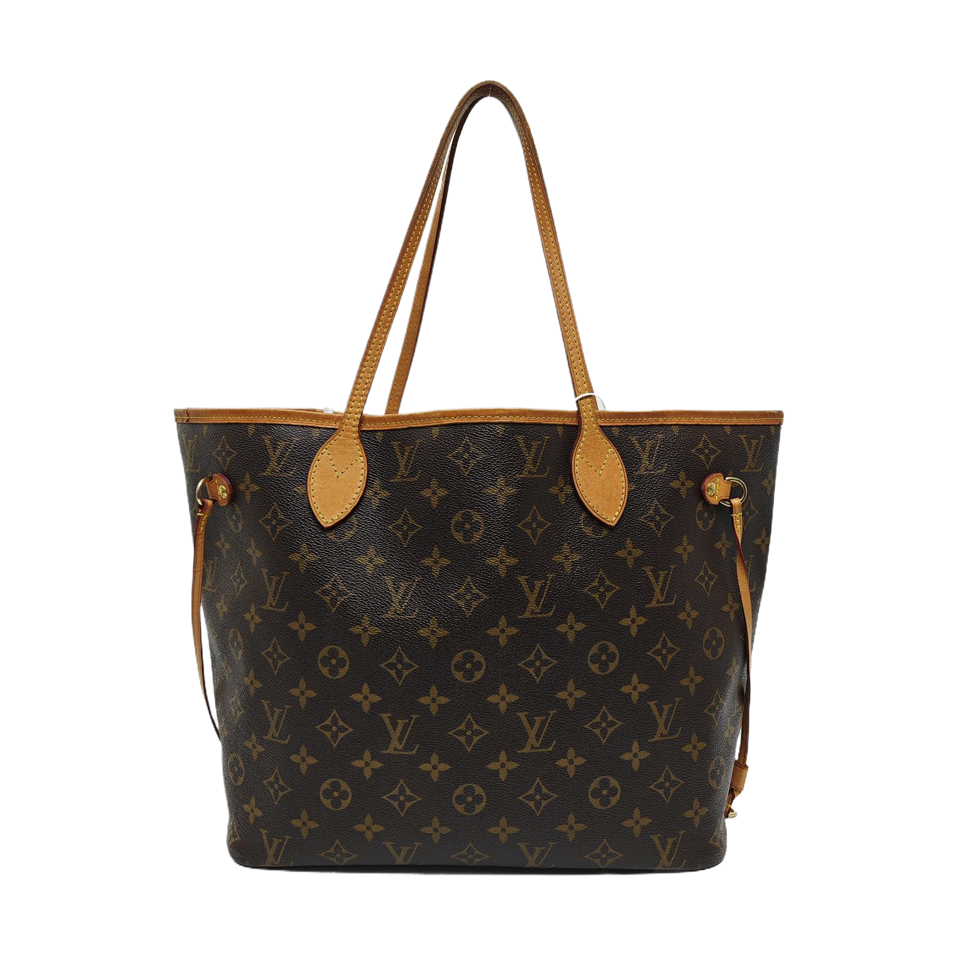 NEVERFULL MM Monogram Coated Canvas Brown