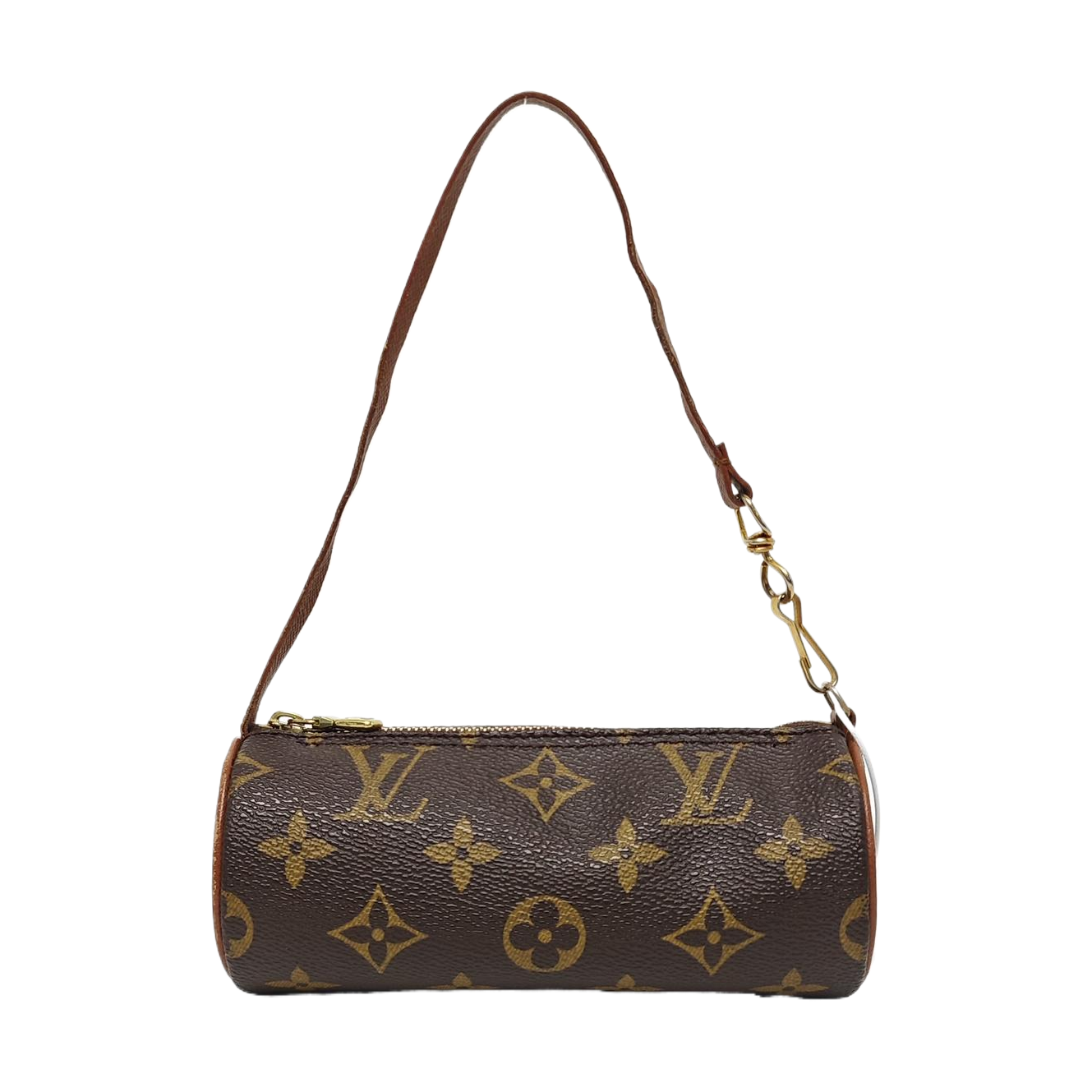 PAPILLON Mini Monogram Coated Canvas Brown