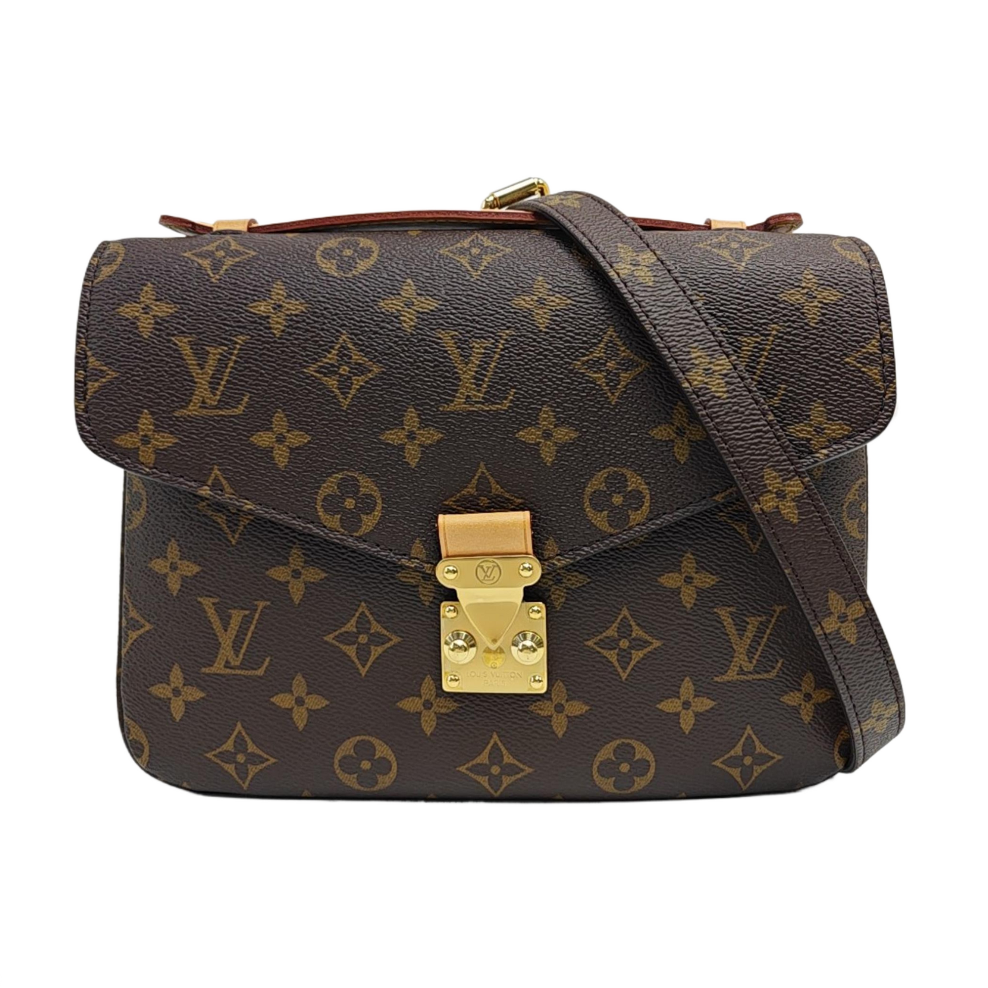 MÉTIS MM Monogram Coated Canvas Brown