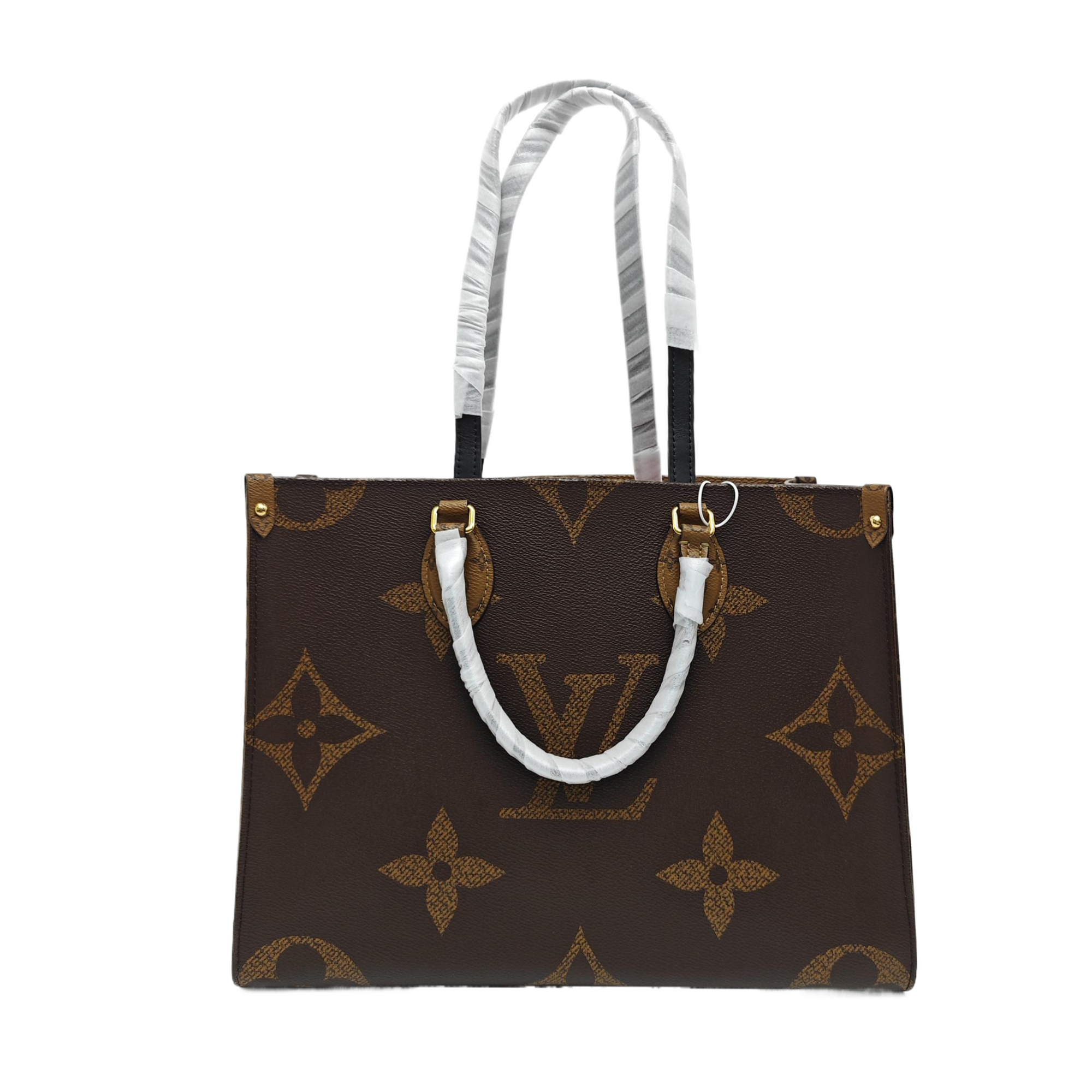 ONTHEGO MM Monogram Coated Canvas Brown