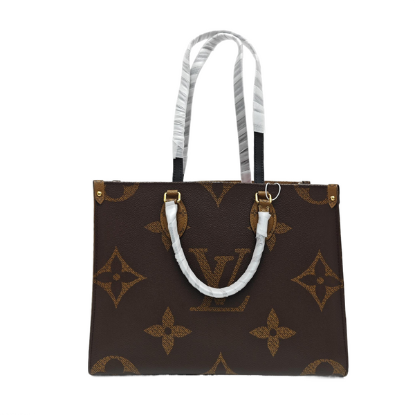ONTHEGO MM Monogram Coated Canvas Brown