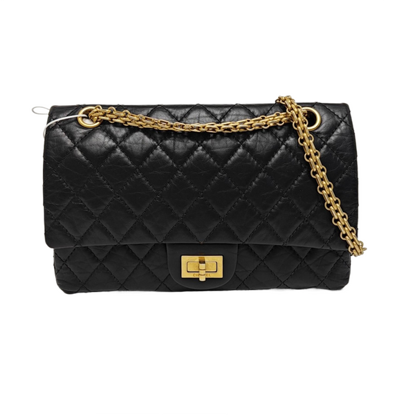 2.55 225 Quilted Calfskin Black