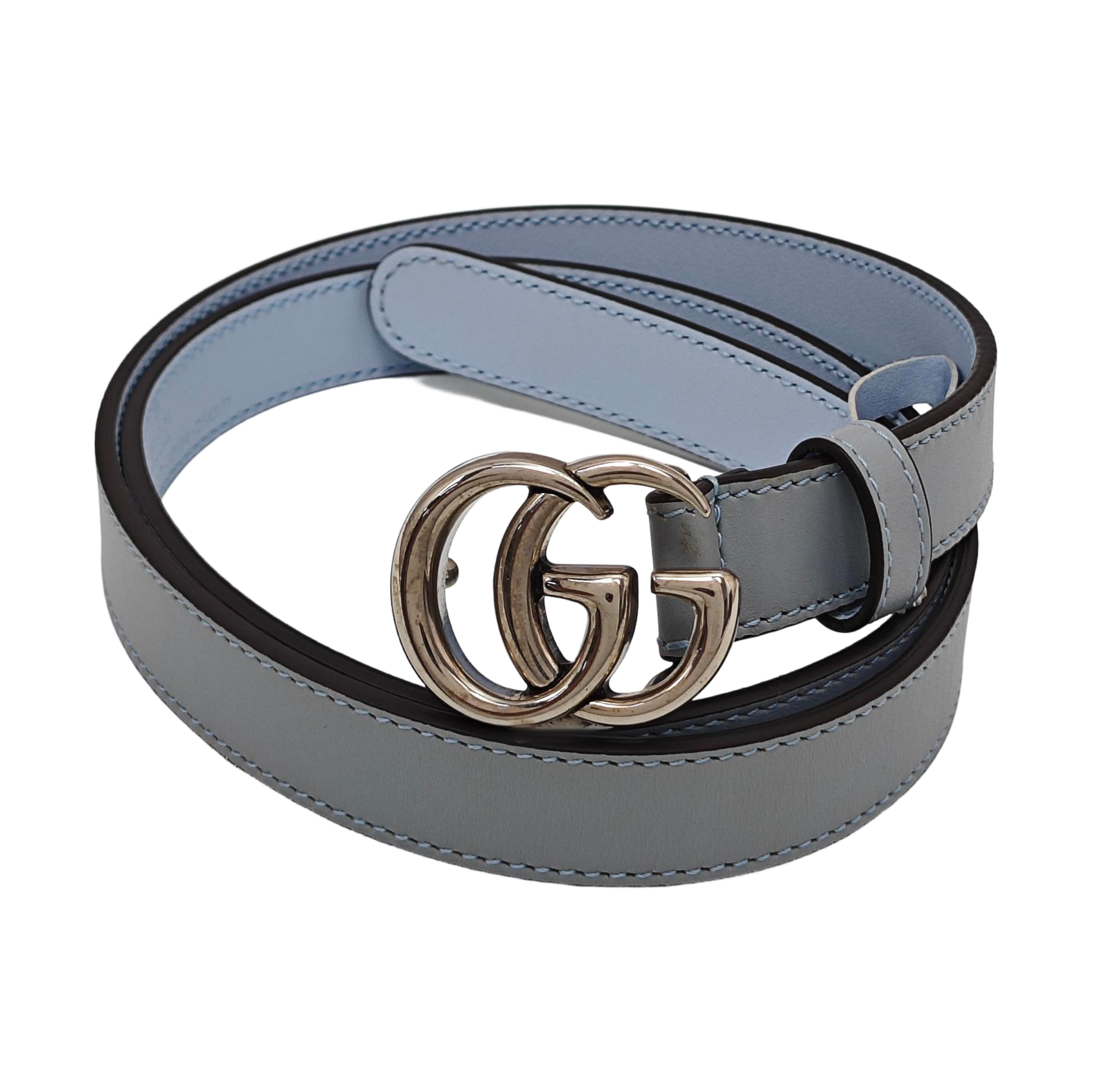 Leather Belt Blue
