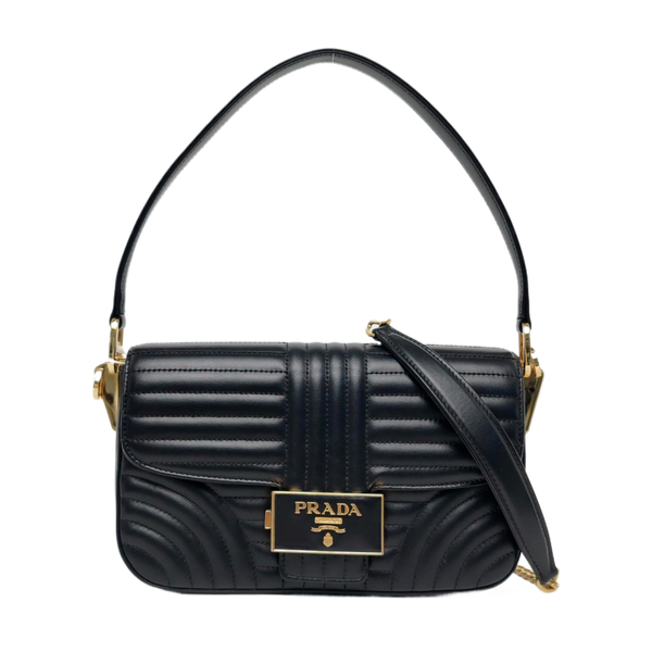 Diagramme Quilted Calfskin Black