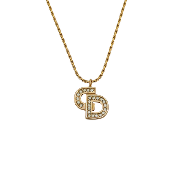 Petit CD Metal Gold Necklace