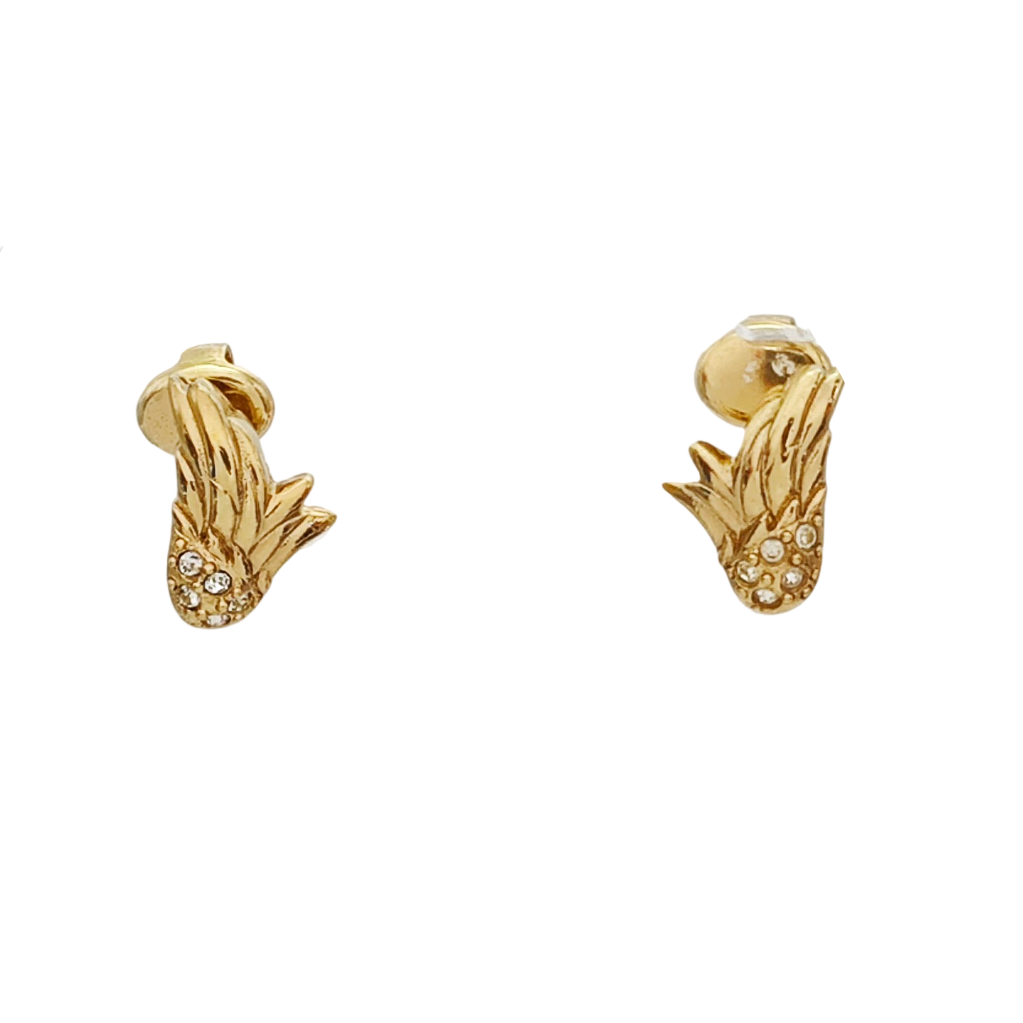 Metal Gold Clip On Earrings