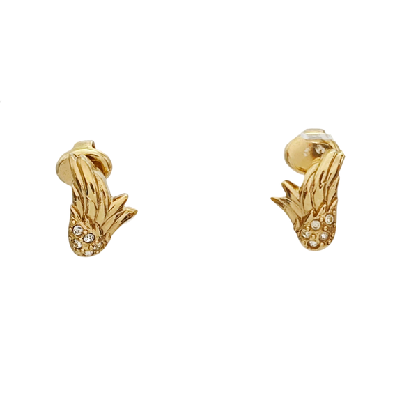 Metal Gold Clip On Earrings