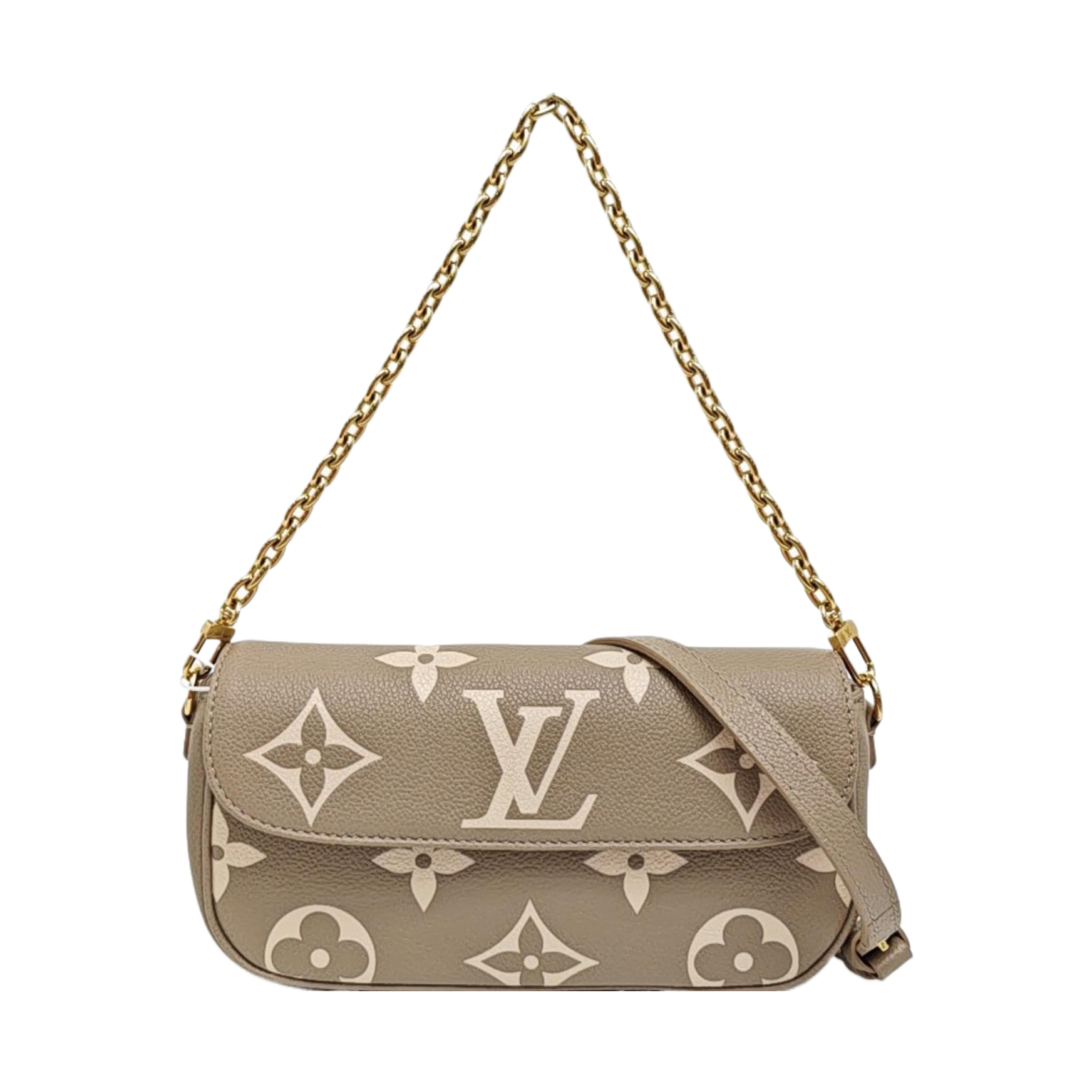 IVY Monogram Calfskin Gray