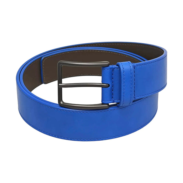 Leather Belt Blue