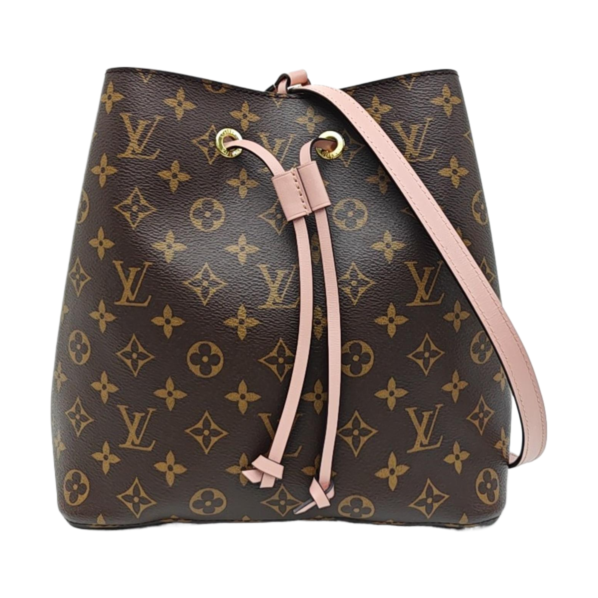 NÉONOÉ MM Monogram Coated Canvas Brown