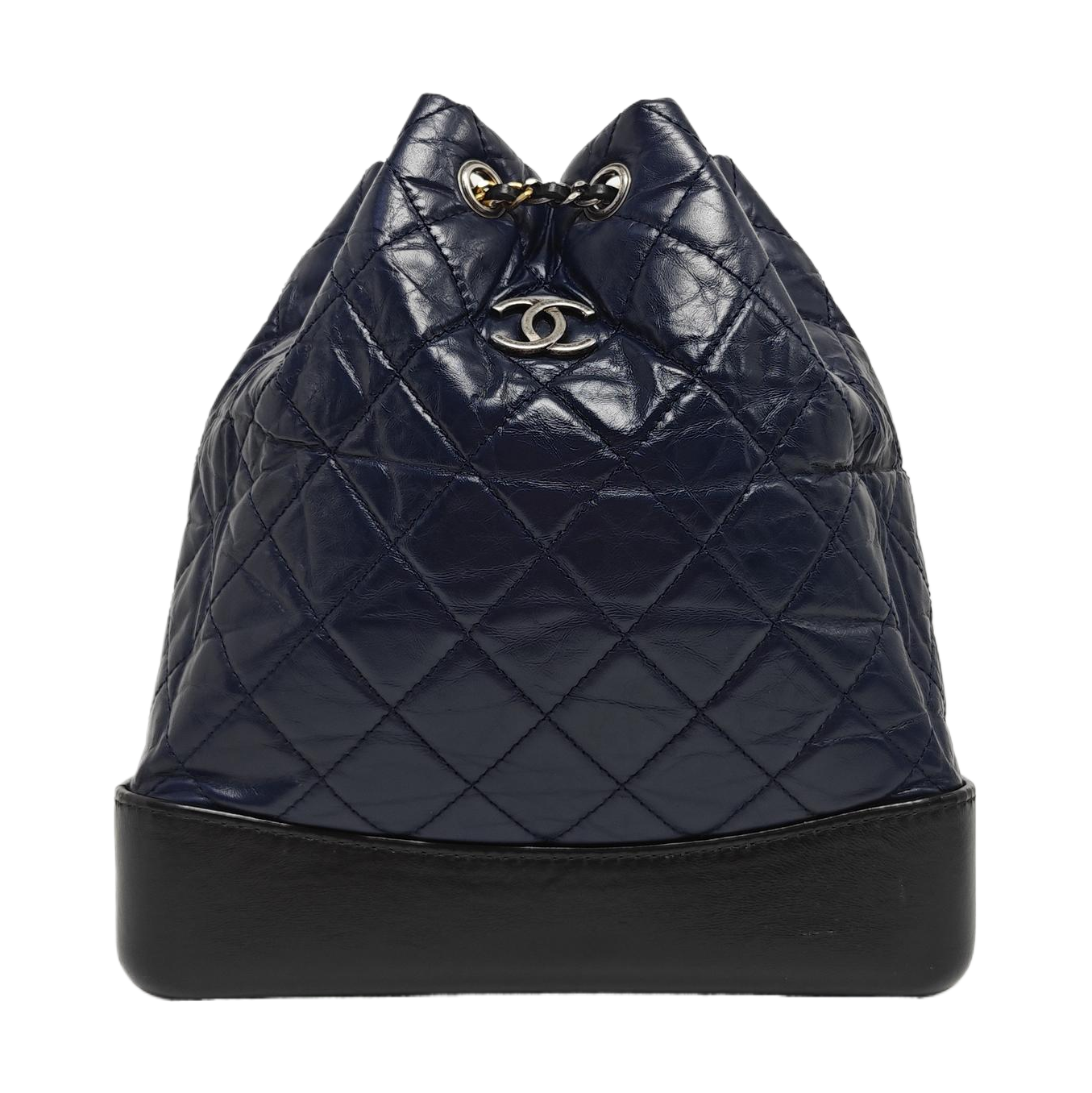 GABRIELLE Medium Quilted Calfskin Blue