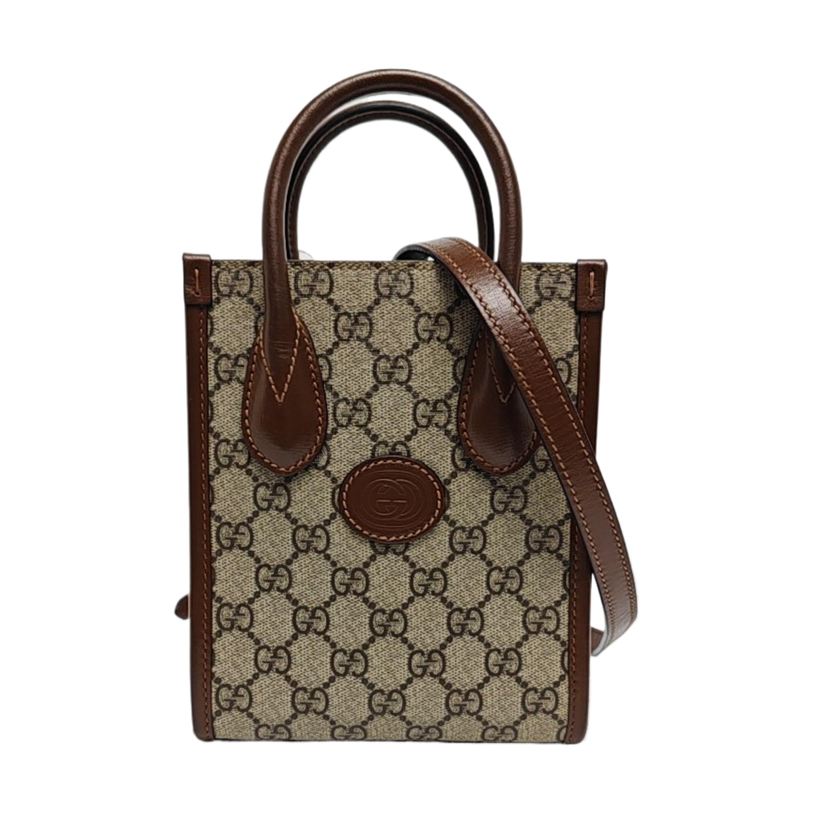 Retro Mini Monogram Coated Canvas Beige