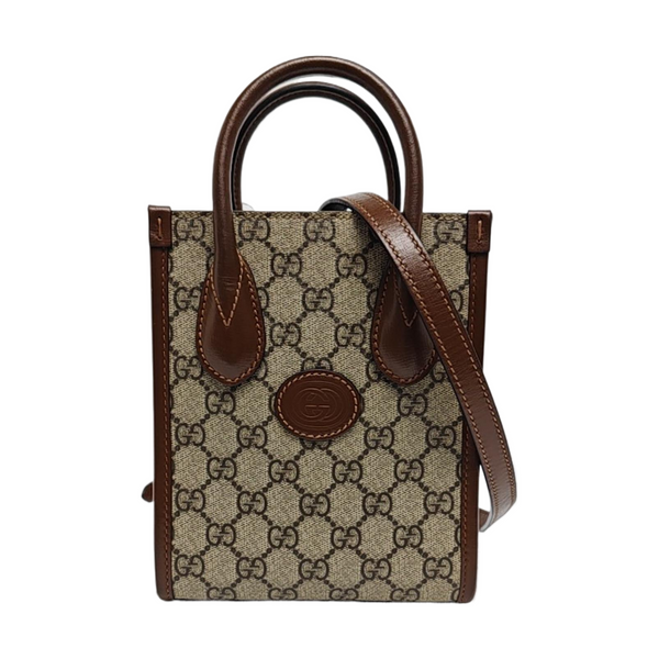 Retro Mini Monogram Coated Canvas Beige